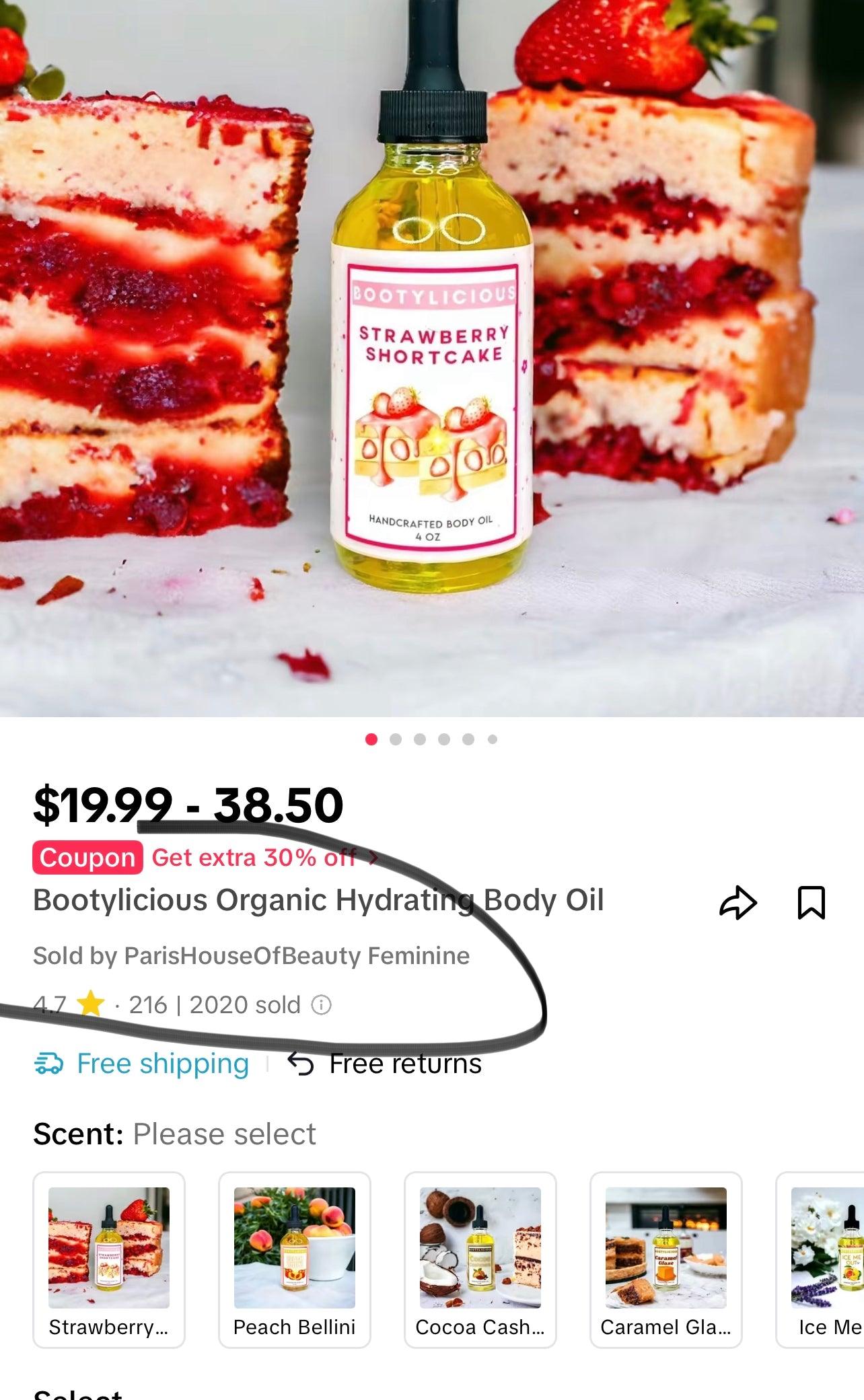 Strawberry Poundcake Body Oil