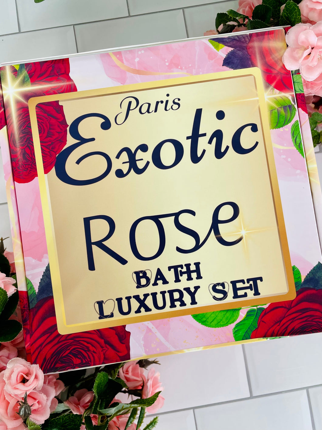 Exotic Rose Bath & Spa Luxury Set