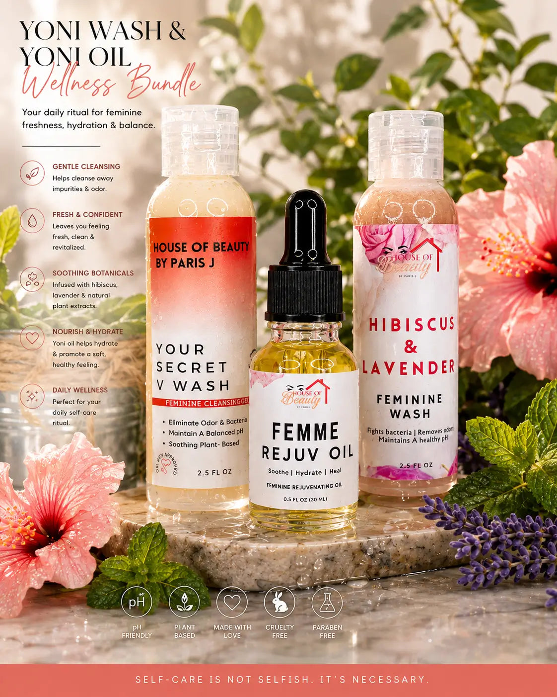 Yoni Wash & Yoni Oil Wellness Bundle
