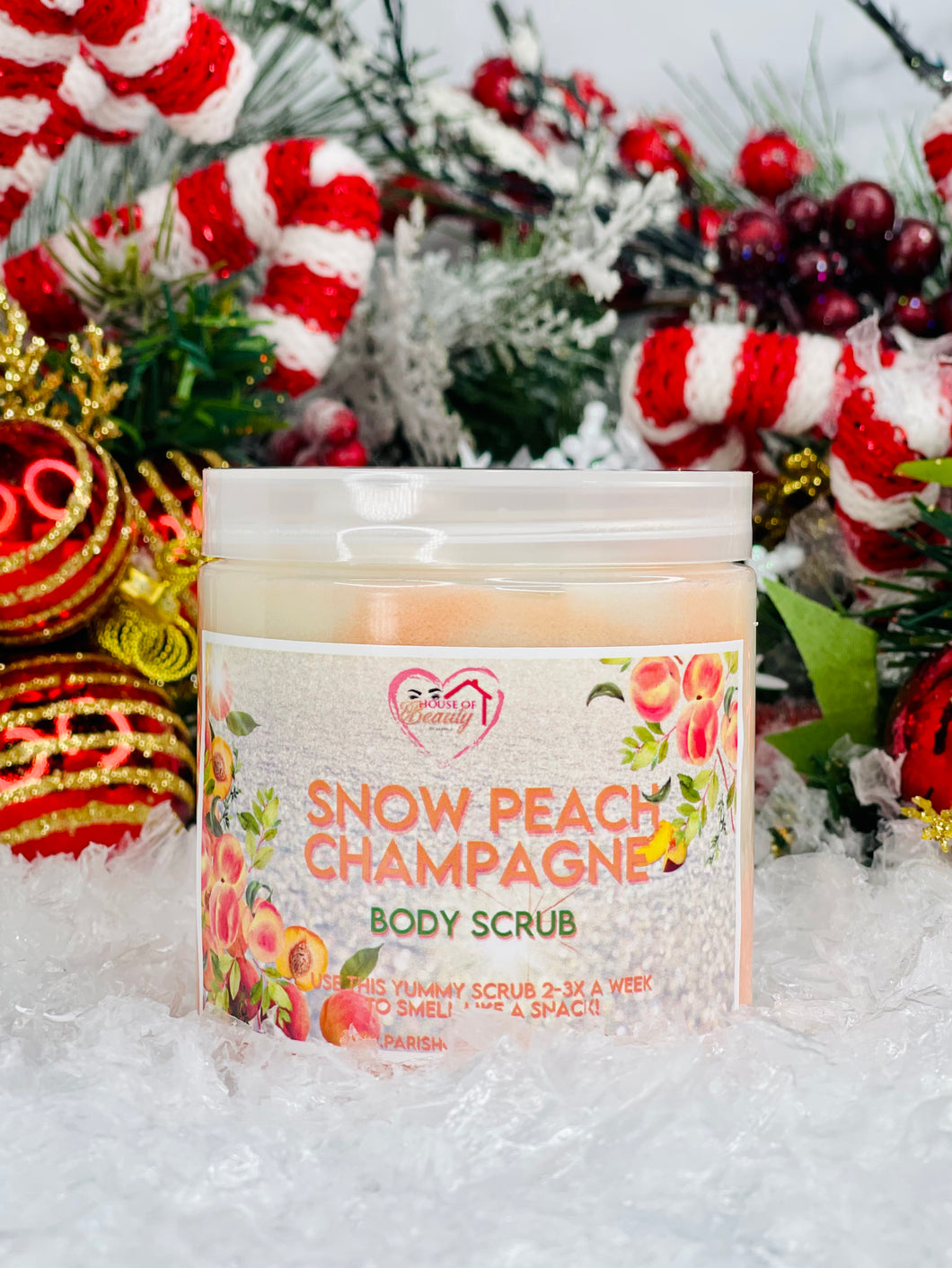 Snow Peach Champagne Body Scrub